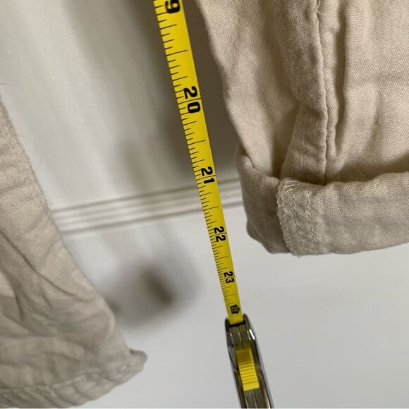 J. Jill Cream Ankle Cropped Pants Cotton Blend Size 4 - Picture 10 of 10